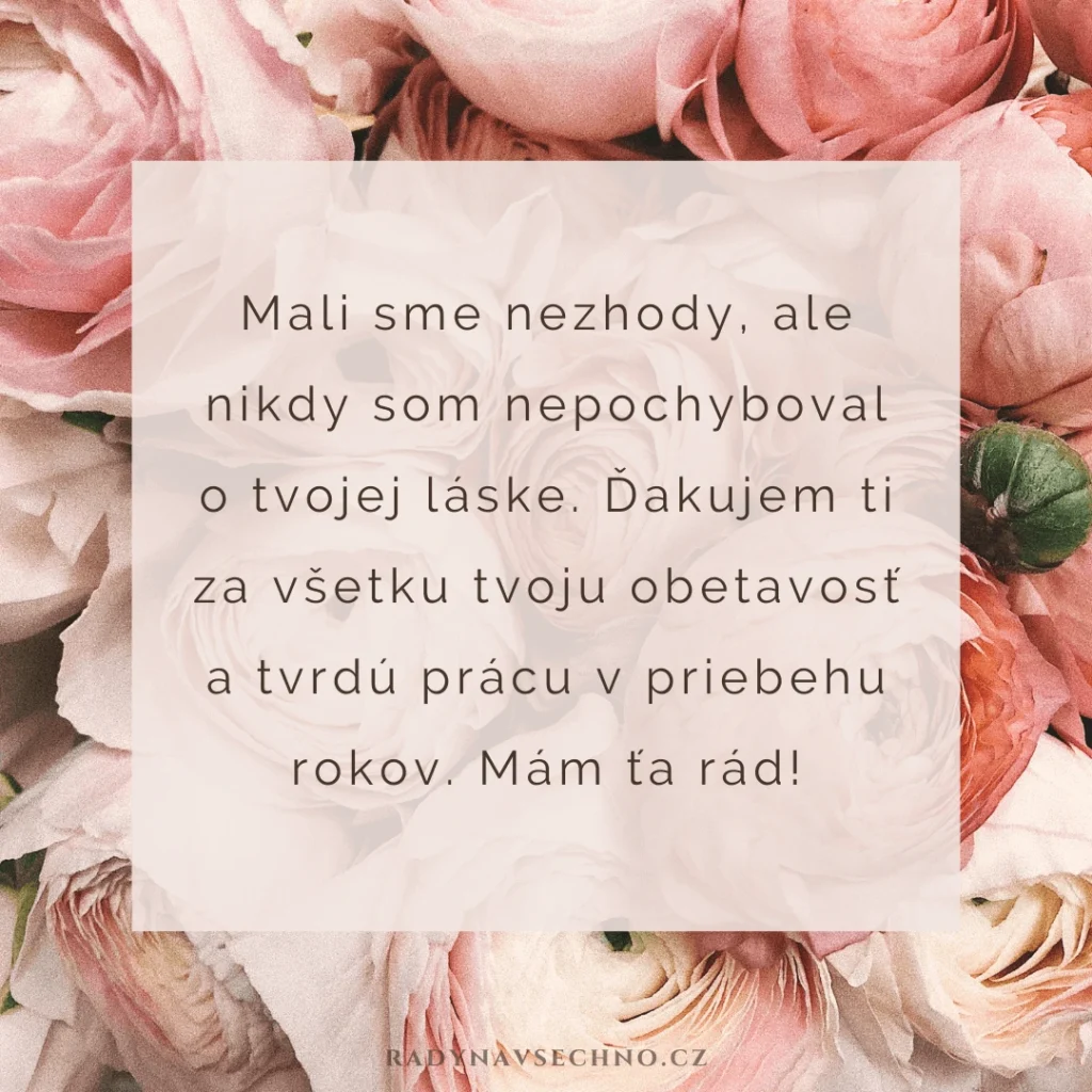 Prianie ku Dňu matiek od syna