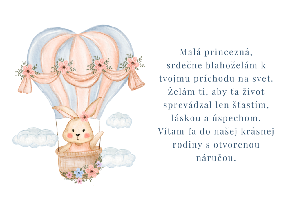 blahoželanie k narodeniu dieťaťa