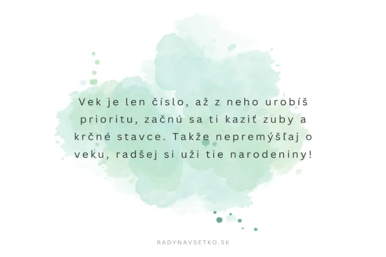 Blahoželanie k narodeninám pre muža