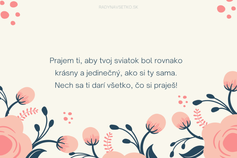 blahoželanie k meninám pre ženy
