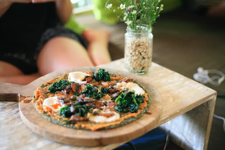 Pizza s maslovou tekvicou