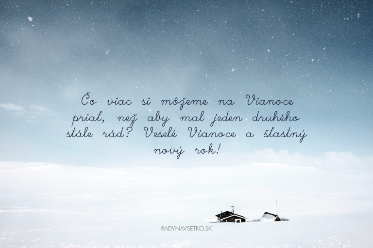Najkrajšie vianočné prianie text