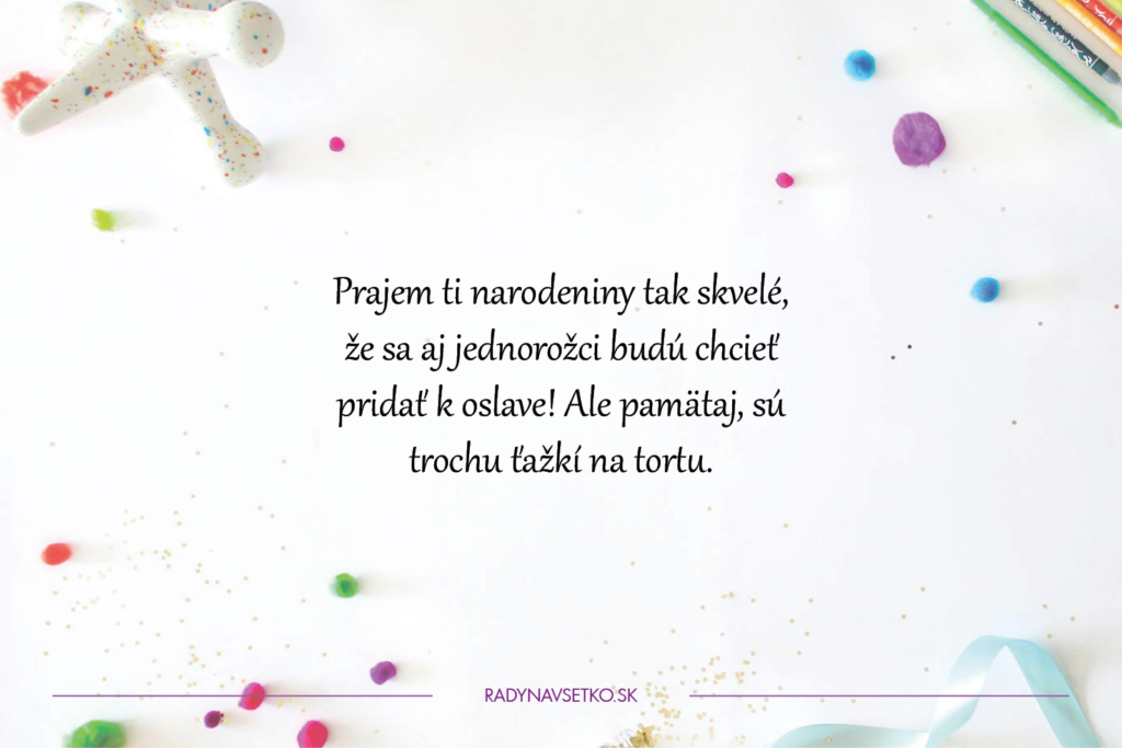 Vtipné priania k narodeninám pre deti