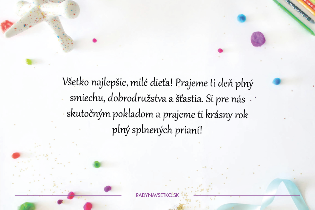 Milé a láskavé priania k narodeninám pre deti