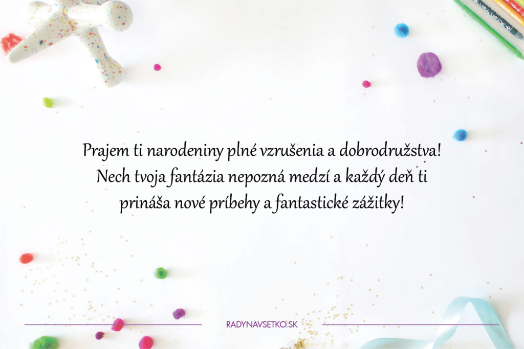 Dobrodružné priania k narodeninám pre deti