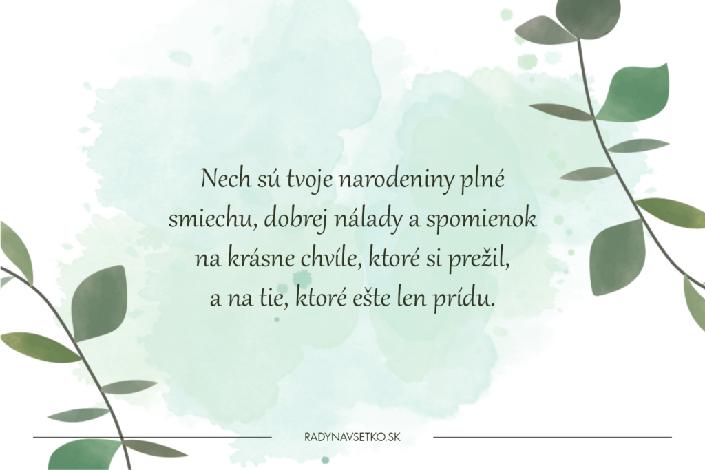 Narodeninové priania pre seniorov