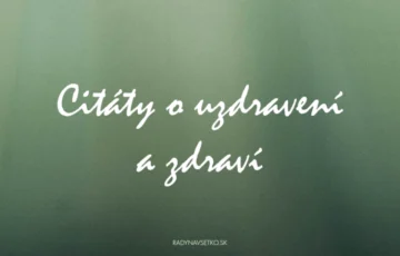 Citáty o uzdravení