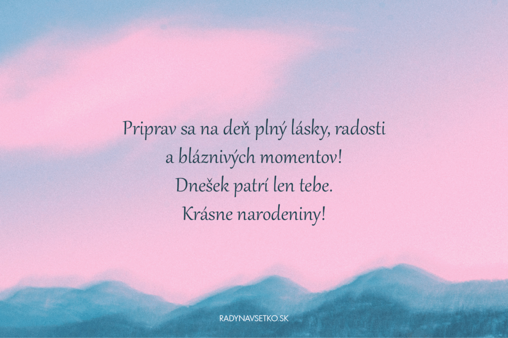 Originálne prianie pre nezabudnuteľný deň