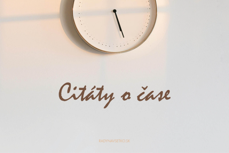 citáty o čase